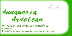 annamaria ardelean business card